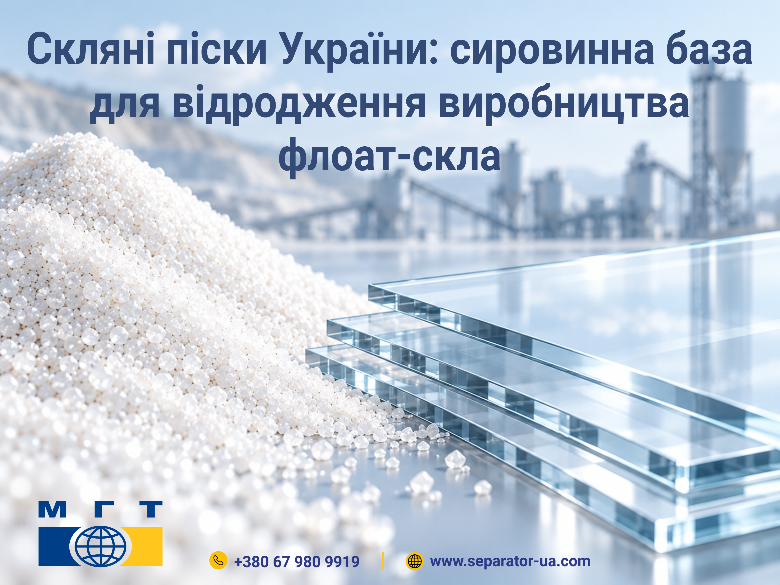 Обкладинка статті про скляні піски України